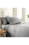 Southshore Fine Linens Premium Collection Pleated Extra Deep Pocket Sheet Set In Steel Grey