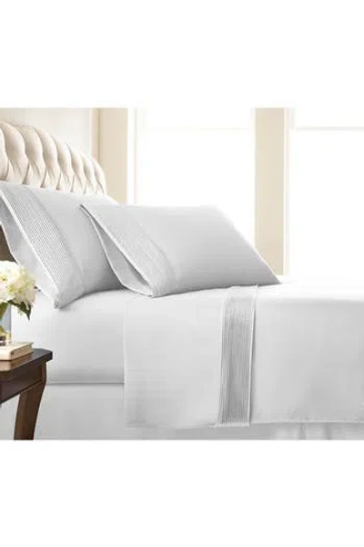 Southshore Fine Linens Premium Collection Pleated Extra Deep Pocket Sheet Set In White