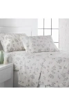 Southshore Fine Linens Premium Collection Printed Deep Pocket Sweet Flowers Sheet Set In White