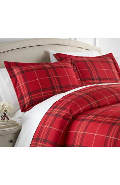 Southshore Fine Linens Premium Quality Vilano Springs Comforter Set In Plaid Red