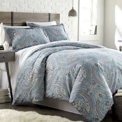 Southshore Fine Linens Pure Melody Microfiber Oversized Down Alternative Paisley Comforter Set With Matching Shams In Multi