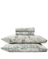 Southshore Fine Linens Skye Floral Extra Deep Pocket 300- Thread Count 4-pc. Sheet Set, Full In Neutral