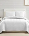 Southshore Fine Linens Solid Color Chevron 2-pc. Quilt Set, Twin In White