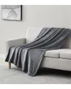 Southshore Fine Linens Premium Fleece Throw Blanket In Grey