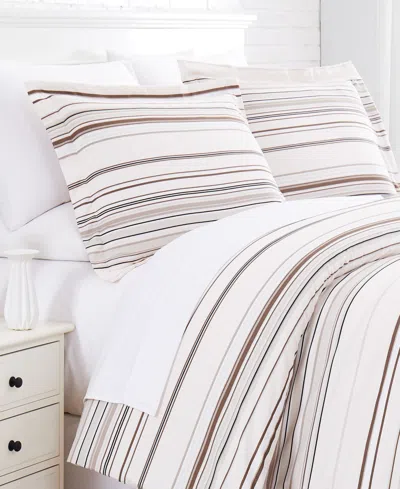 Southshore Fine Linens Stripe 3-pc. Comforter Set, King In Taupe