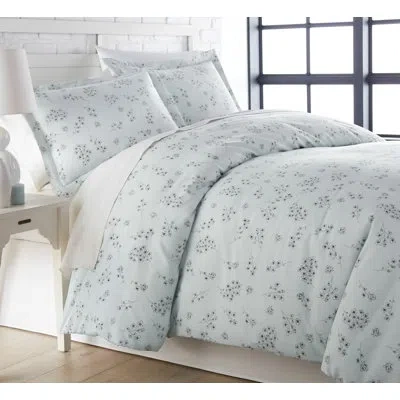 Southshore Fine Linens Sweet Florals Oversized Down Alternative Comforter Set By  In Blue