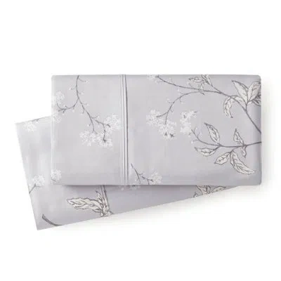 Southshore Fine Linens Tabor Myosotis Scorpiodes 300 Thread Count 100% Long Staple Cotton Sateen Two Pillow Cases In Multi