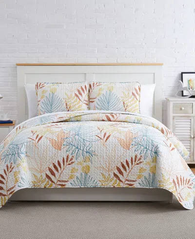 Southshore Fine Linens Tropic Leaf 3-pc. Quilt Set, King/california King In Multi