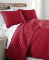 Southshore Fine Linens Ultra-soft Lightweight Embroidered 3-pc. Quilt Set, King/california King In Chili Pepper