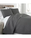 Southshore Fine Linens Ultra-soft Oversized Quilt Set In Slate