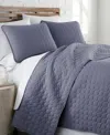 Southshore Fine Linens Ultra-soft Lightweight Embroidered 3-pc. Quilt Set, Twin/twin Xl In Denim