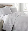Southshore Fine Linens Ultra-soft Lightweight Embroidered 3-pc. Quilt Set, Twin/twin Xl In Gray