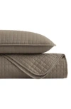 Southshore Fine Linens Vilano Oversize Quilt Set In Dark Taupe