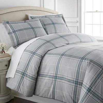 Southshore Fine Linens Vilano Plaid Collection Down Alternate Oversized Comforter Set By  In Multi