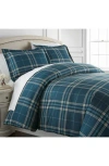 Southshore Fine Linens Vilano Plaid Duvet Cover Set In Blue