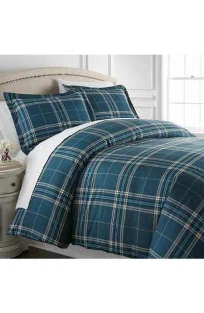 Southshore Fine Linens Vilano Plaid Duvet Cover Set In Blue
