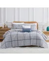 Southshore Fine Linens Vilano Plaid Quilt Bedding Set In Grey