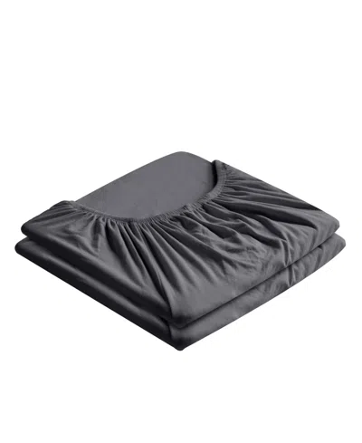 Southshore Fine Linens Vilano Premium Ultra Soft 21" Extra Deep Pocket 2-pack Fitted Sheet, Twin In Gray