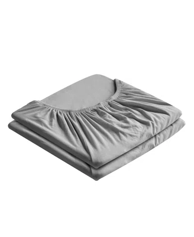 Southshore Fine Linens Vilano Premium Ultra Soft 21" Extra Deep Pocket 2-pack Fitted Sheet, Twin Xl In Gray