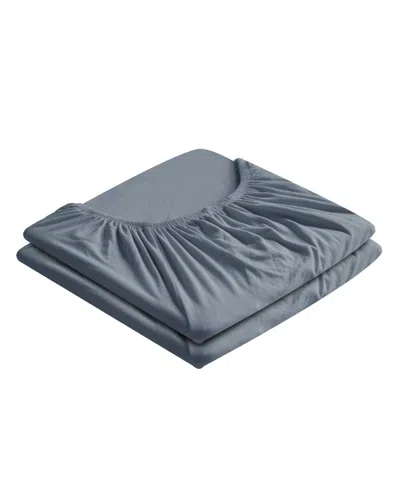 Southshore Fine Linens Vilano Premium Ultra Soft 21" Extra Deep Pocket 2-pack Fitted Sheet, Queen In Gray