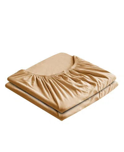 Southshore Fine Linens Vilano Premium Ultra Soft 21" Extra Deep Pocket 2-pack Fitted Sheet, King In Yellow