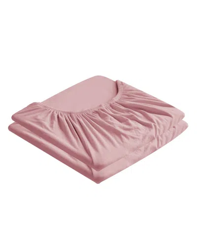 Southshore Fine Linens Vilano Premium Ultra Soft 21" Extra Deep Pocket 2-pack Fitted Sheet, Twin Xl In Pink