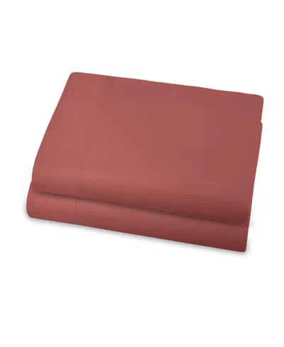 Southshore Fine Linens Vilano Premium Ultra Soft 2-pack Flat Sheet Set, Full In Orange