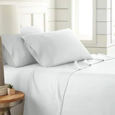 Southshore Fine Linens Vilano Springs Extra Deep Pocket Bed Sheet Set With Pleated Hem, Easy Care, Pet Hair Resistant In Multi