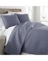 Southshore Fine Linens Vilano Ultra-soft Lightweight Quilt Set In Denim
