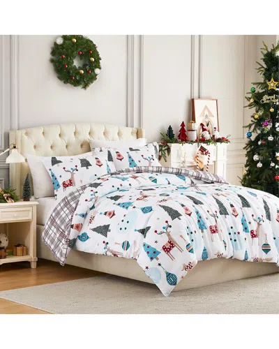 Southshore Fine Linens White Christmas Holiday Duvet Cover Set