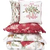 Southshore Fine Linens White Christmas Oversize Holiday Comforter Set In White Christmas