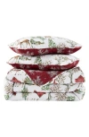 Southshore Fine Linens White Christmas Oversize Holiday Quilt Set In White Christmas