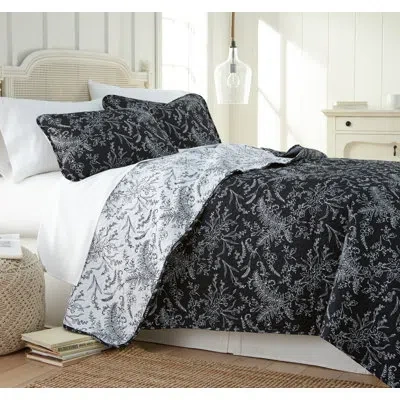 Southshore Fine Linens Winter Brush Microfiber Reversible Traditional Quilt Set In Multi