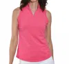 Southwind Pebble Beach Sleeveless Top In Flamingo In Pink