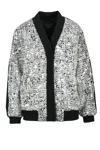Souvenir Bouclé Jacket With Snaps - Silver In Multi