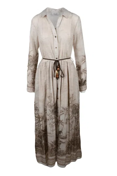 Souvenir Chemise Dress - Beige In Gray