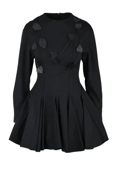 Souvenir Flared Dress Zip - Black
