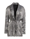 Souvenir Privée Woman Blazer Platinum Size S Viscose, Polyester In Black