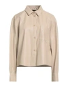 Souvenir Privée Woman Shirt Beige Size M Polyurethane, Polyester In Neutral