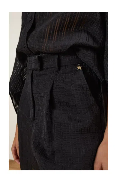 Souvenir Short  Striped In Black