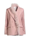 Souvenir Woman Blazer Antique Rose Size Xs Polyester, Viscose, Elastane In Pink