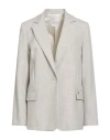 Souvenir Woman Blazer Beige Size M Polyester, Viscose, Elastane