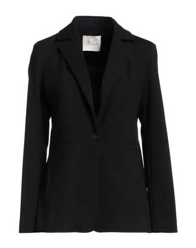 Souvenir Woman Blazer Black Size S Polyester, Viscose, Elastane