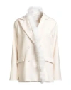 Souvenir Woman Blazer Cream Size S Polyester, Viscose, Elastane In Neutral