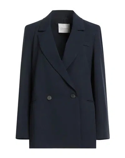 Souvenir Woman Blazer Midnight Blue Size S Polyester, Viscose, Elastane