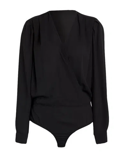 Souvenir Woman Bodysuit Black Size L Polyester