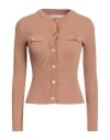 Souvenir Woman Cardigan Camel Size S Viscose, Polyamide