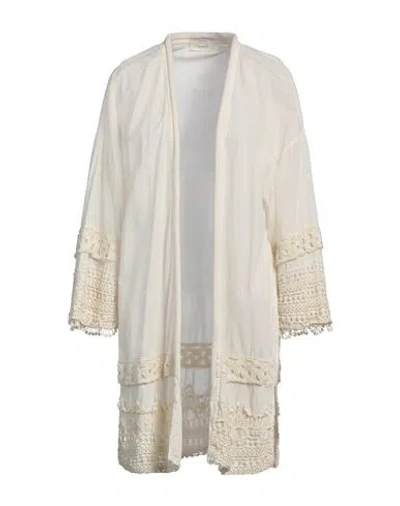 Souvenir Woman Cardigan Ivory Size M Cotton In White