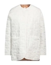 SOUVENIR SOUVENIR WOMAN JACKET WHITE SIZE XS POLYESTER