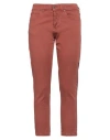 Souvenir Woman Jeans Brick Size Xs Cotton, Elastane In Red